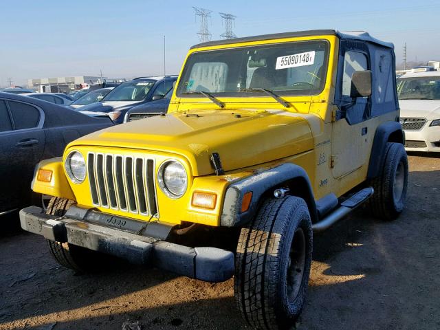 1J4FA29P6YP715168 - 2000 JEEP WRANGLER / YELLOW photo 2