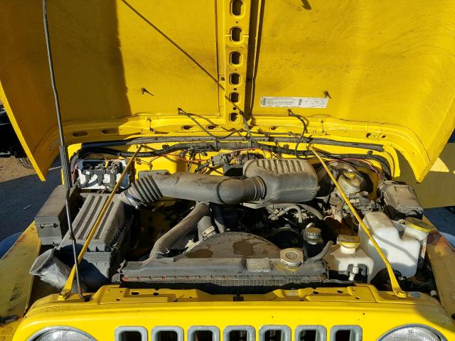 1J4FA29P6YP715168 - 2000 JEEP WRANGLER / YELLOW photo 7