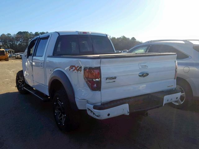 1FTFW1EFXDFB27840 - 2013 FORD F150 SUPER WHITE photo 3