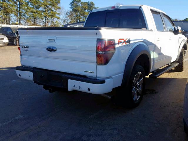 1FTFW1EFXDFB27840 - 2013 FORD F150 SUPER WHITE photo 4