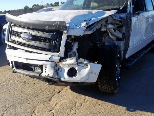 1FTFW1EFXDFB27840 - 2013 FORD F150 SUPER WHITE photo 9