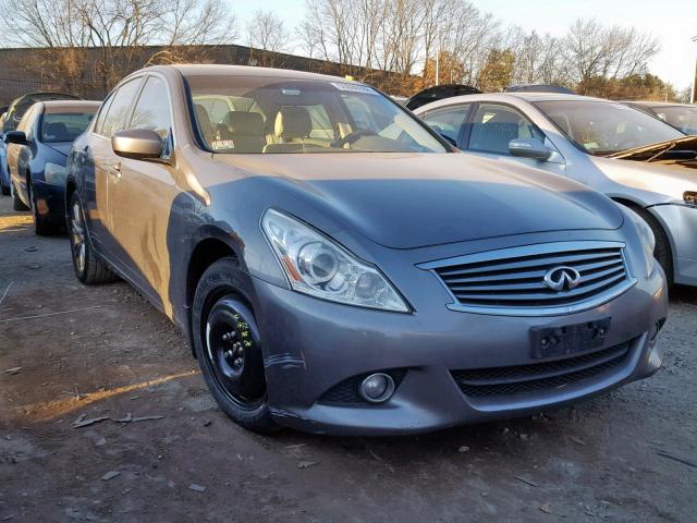 JN1CV6ARXDM751493 - 2013 INFINITI G37 GRAY photo 1