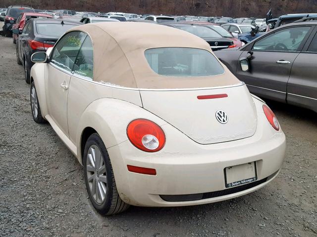 3VWRG3AL2AM003748 - 2010 VOLKSWAGEN NEW BEETLE BEIGE photo 3