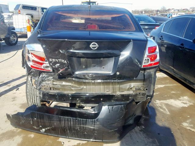 3N1AB61E38L667562 - 2008 NISSAN SENTRA 2.0 BLACK photo 9