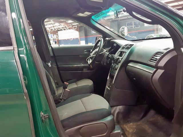 1FM5K8AR0DGB00149 - 2013 FORD EXPLORER P GREEN photo 5