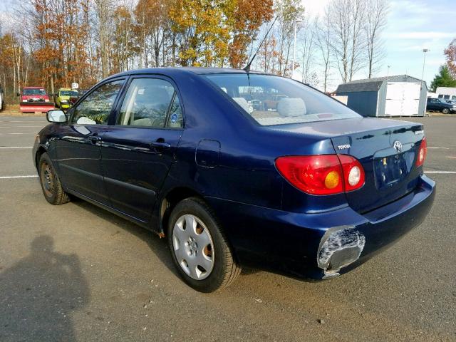 JTDBR32E830047645 - 2003 TOYOTA COROLLA CE BLUE photo 3