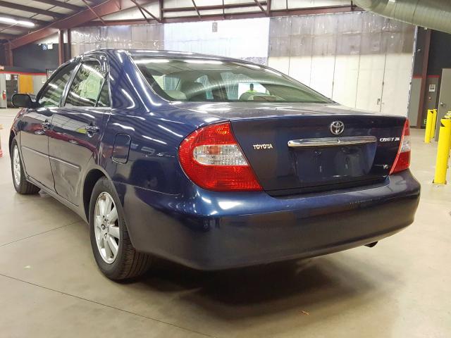 4T1BF30K43U056378 - 2003 TOYOTA CAMRY LE BLUE photo 3