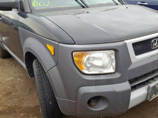 5J6YH28503L038350 - 2003 HONDA ELEMENT EX GRAY photo 9