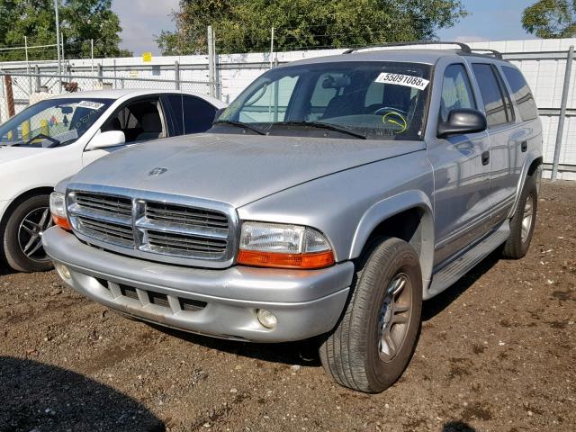 1D4HS48N43F629978 - 2003 DODGE DURANGO SL SILVER photo 2