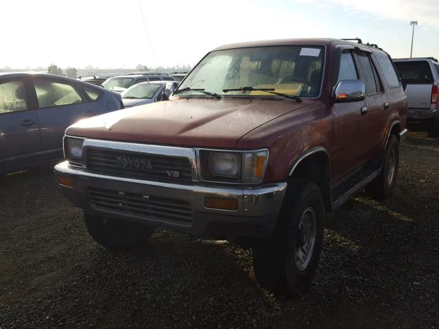 JT3VN39W4M0055822 - 1991 TOYOTA 4RUNNER VN BURGUNDY photo 2