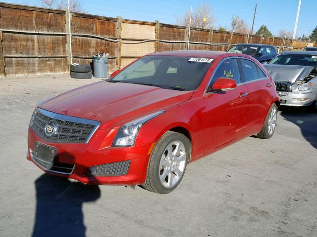 1G6AH5R31D0118185 - 2013 CADILLAC ATS LUXURY RED photo 2