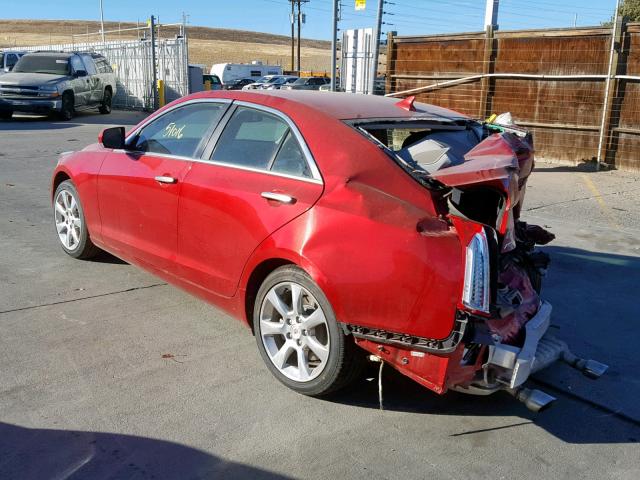 1G6AH5R31D0118185 - 2013 CADILLAC ATS LUXURY RED photo 3