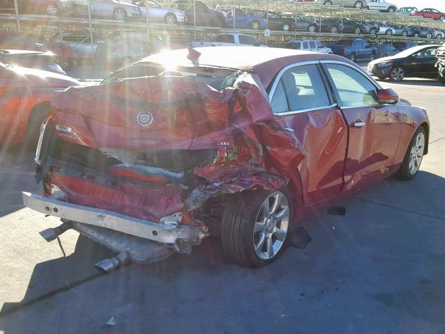 1G6AH5R31D0118185 - 2013 CADILLAC ATS LUXURY RED photo 4