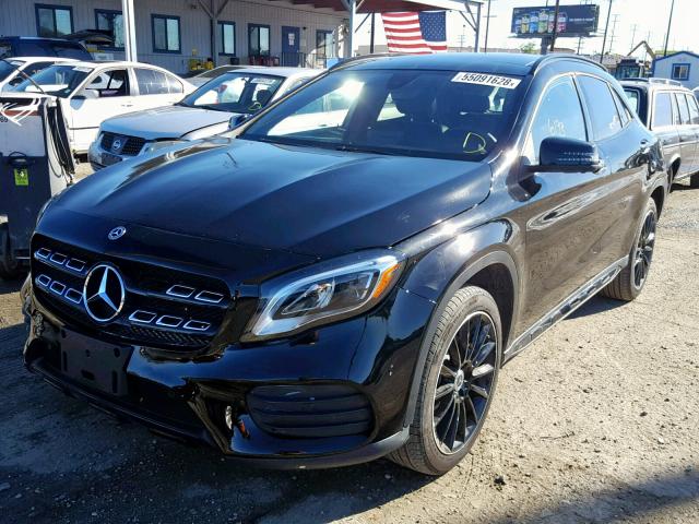 WDCTG4GB3JJ491242 - 2018 MERCEDES-BENZ GLA 250 4M BLACK photo 2