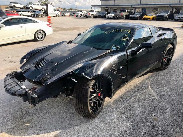 1G1YD2D78F5117209 - 2015 CHEVROLET CORVETTE S BLACK photo 2