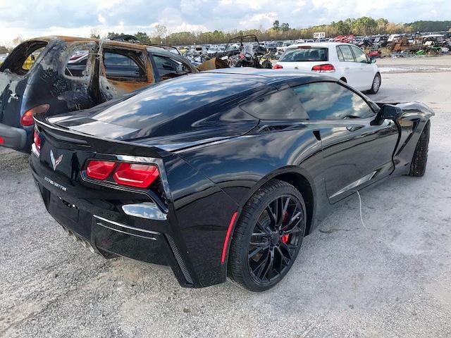 1G1YD2D78F5117209 - 2015 CHEVROLET CORVETTE S BLACK photo 4