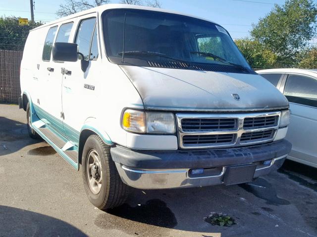 2B6HB21Y1RK110147 - 1994 DODGE RAM VAN B2 WHITE photo 1