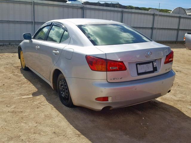 JTHBE262265005161 - 2006 LEXUS IS 350 SILVER photo 3