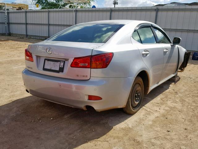 JTHBE262265005161 - 2006 LEXUS IS 350 SILVER photo 4