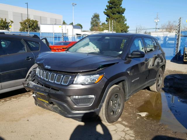 3C4NJCAB7JT489635 - 2018 JEEP COMPASS SP 灰色 照片 2