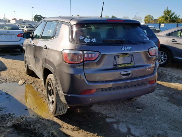3C4NJCAB7JT489635 - 2018 JEEP COMPASS SP 灰色 照片 3
