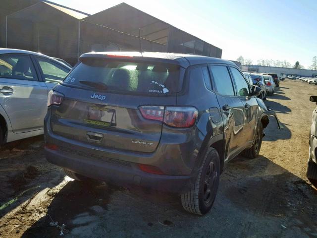 3C4NJCAB7JT489635 - 2018 JEEP COMPASS SP GRAY photo 4