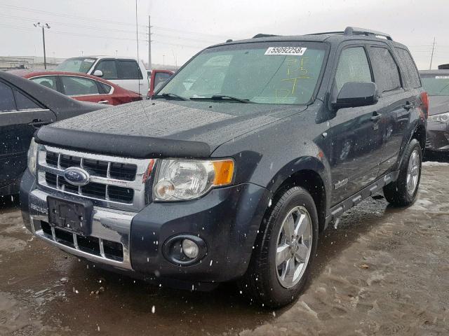 1FMCU94158KC83113 - 2008 FORD ESCAPE LIM GRAY photo 2