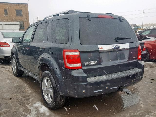 1FMCU94158KC83113 - 2008 FORD ESCAPE LIM GRAY photo 3