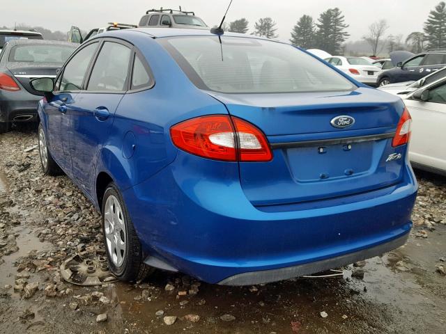 3FADP4AJXBM134595 - 2011 FORD FIESTA S BLUE photo 3