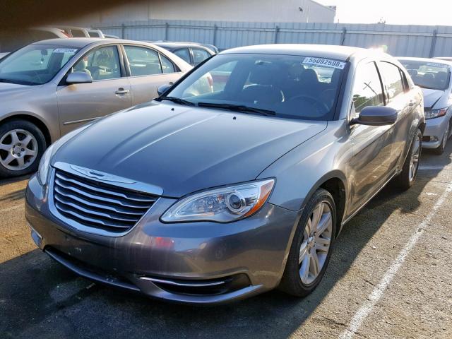 1C3CCBAB0DN705295 - 2013 CHRYSLER 200 LX GRAY photo 2