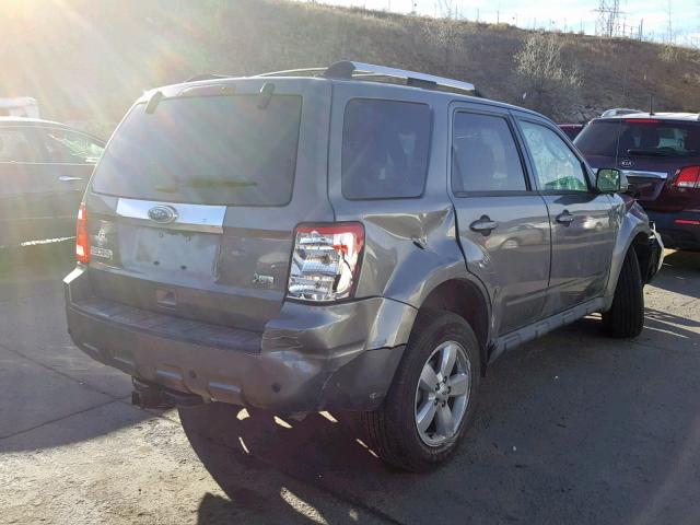 1FMCU9EG4BKB44276 - 2011 FORD ESCAPE LIM GRAY photo 4