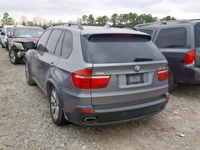 5UXFE83519L169844 - 2009 BMW X5 XDRIVE4 SILVER photo 3