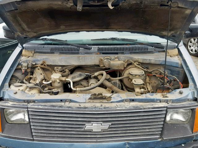 1GNCM15Z6HB117118 - 1987 CHEVROLET ASTRO BLUE photo 7