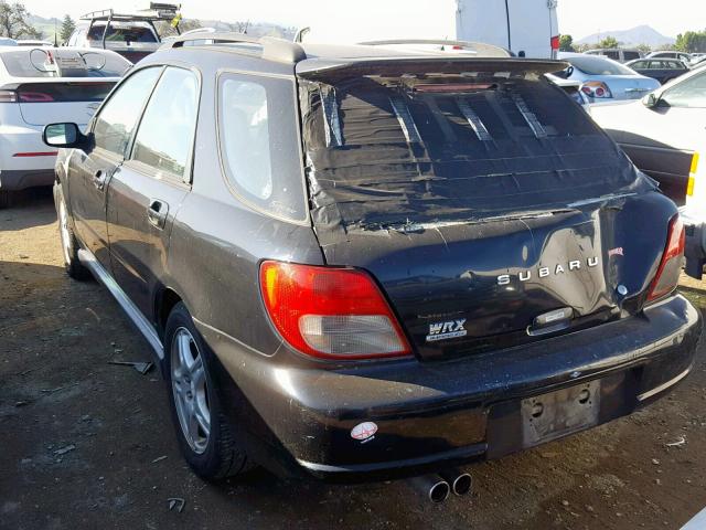 JF1GG29622G816723 - 2002 SUBARU IMPREZA WR BLACK photo 3