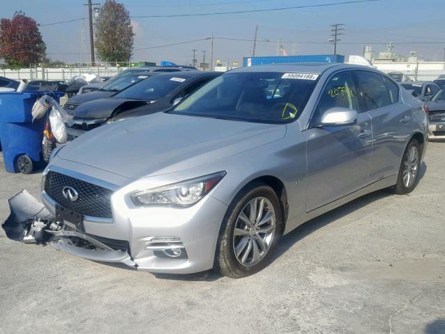 JN1CV7AP2HM642228 - 2017 INFINITI Q50 BASE SILVER photo 2