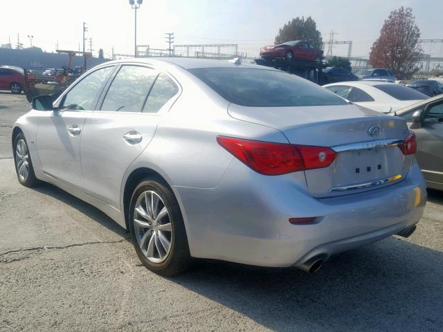 JN1CV7AP2HM642228 - 2017 INFINITI Q50 BASE SILVER photo 3