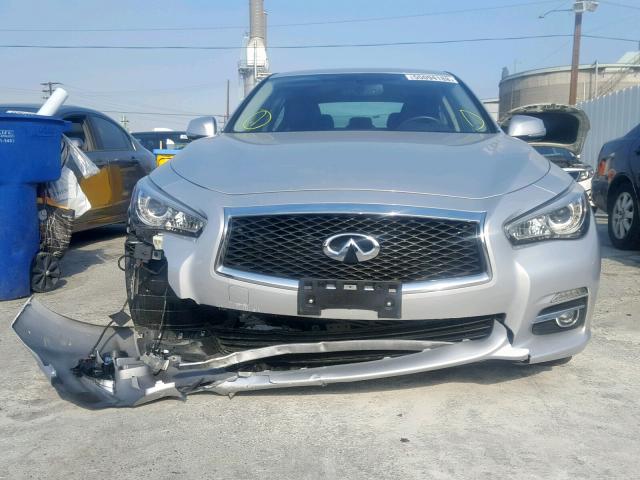 JN1CV7AP2HM642228 - 2017 INFINITI Q50 BASE SILVER photo 9