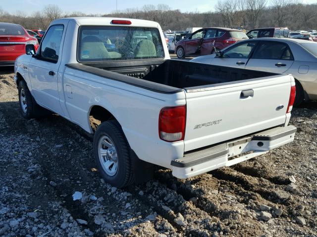 1FTYR10C2YPB64233 - 2000 FORD RANGER WHITE photo 3