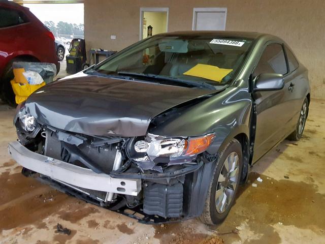 2HGFG12959H502987 - 2009 HONDA CIVIC EXL GRAY photo 2