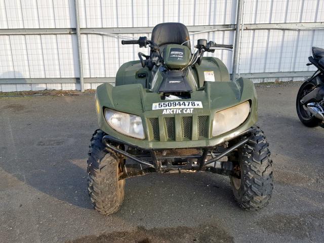 4UF07ATV77T236879 - 2007 ARCTIC CAT TRV650 GREEN photo 9