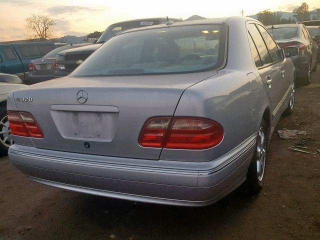 WDBJF65J42B458668 - 2002 MERCEDES-BENZ E 320 SILVER photo 4