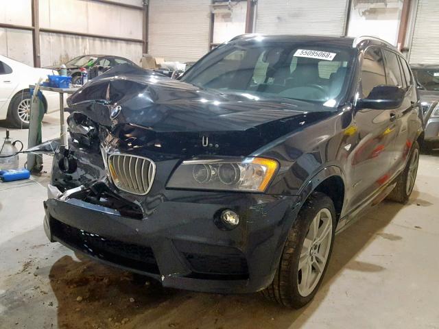 5UXWX7C54E0E80154 - 2014 BMW X3 XDRIVE3 BLACK photo 2