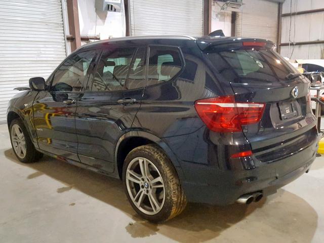 5UXWX7C54E0E80154 - 2014 BMW X3 XDRIVE3 BLACK photo 3