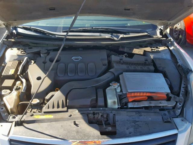 1N4CL21E89C138056 - 2009 NISSAN ALTIMA HYB SILVER photo 7