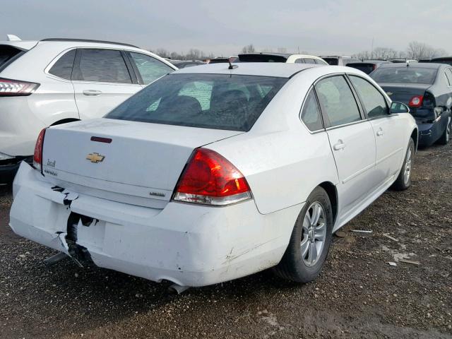 2G1WA5E38E1169145 - 2014 CHEVROLET IMPALA LIM WHITE photo 4