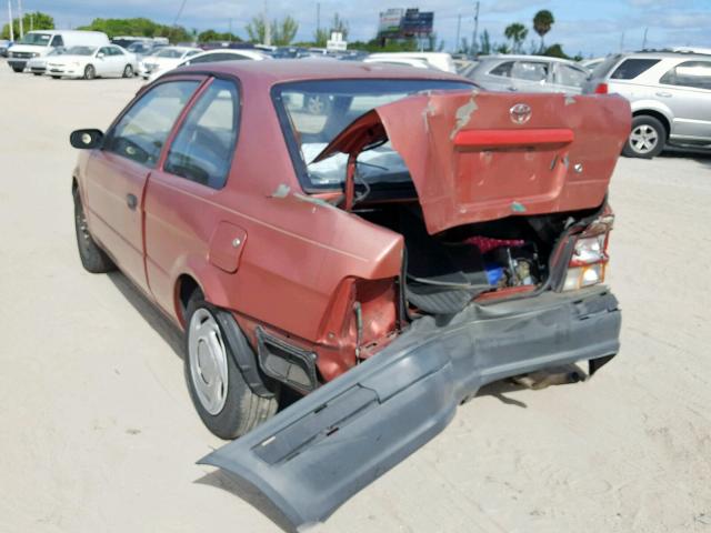 JT2AC52L9V0229888 - 1997 TOYOTA TERCEL CE RED photo 3