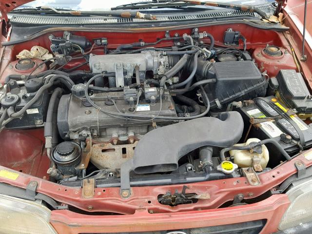 JT2AC52L9V0229888 - 1997 TOYOTA TERCEL CE RED photo 7