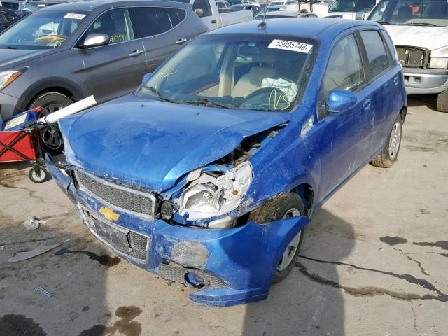 KL1TD6DE2AB084412 - 2010 CHEVROLET AVEO LS BLUE photo 2