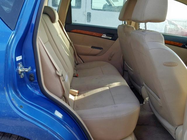 KL1TD6DE2AB084412 - 2010 CHEVROLET AVEO LS BLUE photo 6