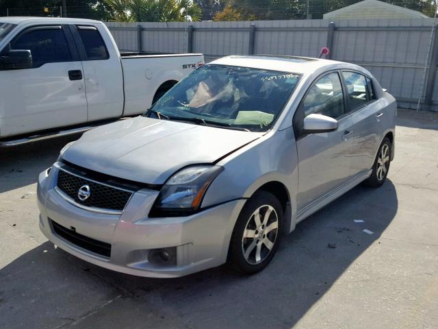 3N1AB6AP1CL616037 - 2012 NISSAN SENTRA 2.0 SILVER photo 2